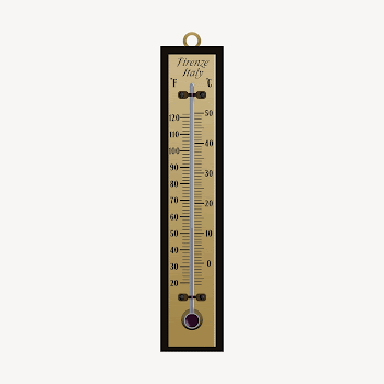 Thermometer clipart illustration psd. Free | Free PSD - rawpixel