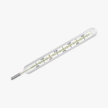 Thermometer clipart, object illustration. Free | Free Photo - rawpixel