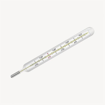 Thermometer clipart, object illustration vector. | Free Vector - rawpixel