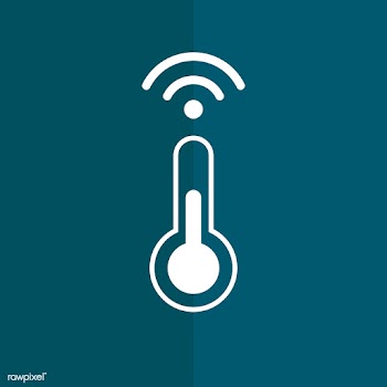 Thermometer for a smart home icon vector | Free stock vector - 534900