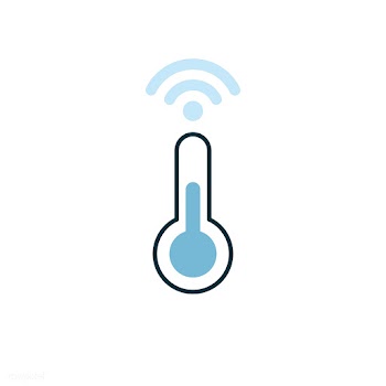 Thermometer for a smart home icon vector | Free stock vector - 534907