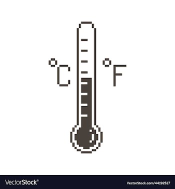 thermometer with scale and celsius and fahrenheit