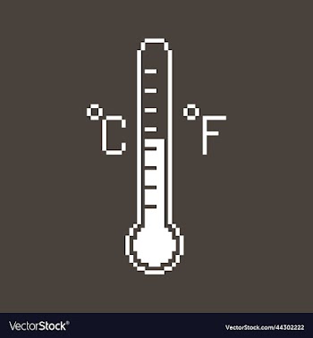 thermometer with scale and celsius and fahrenheit