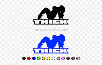 Thick Bumper Sticker - Thick Girls Are Dope Rectangle Magnet