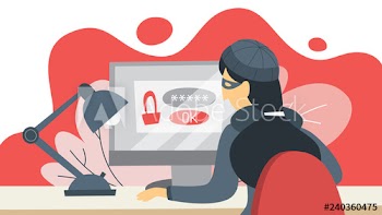 Thief steal personal data with password
