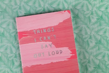 Things I Can't Say Out Load Book on Green Textile