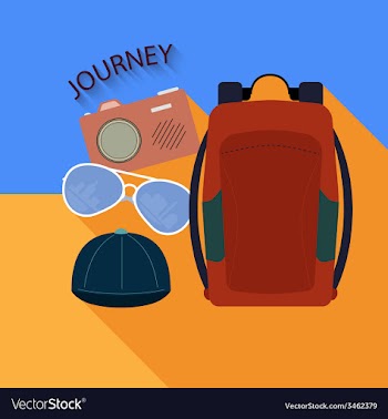 Things to travel vector image