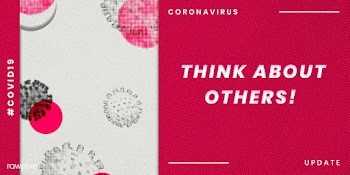 Think about others during COVID-19 social template illustration | Free  illustration - 2323235