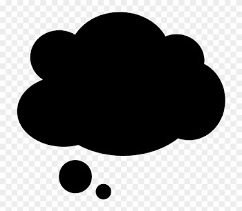 Think Bubble, Speech Bubble, Bubble, Think - Cartoon Black Cloud