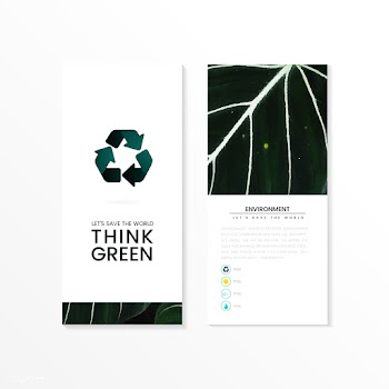 Think green environmental conservation brochu.. | Free stock vector - 524484