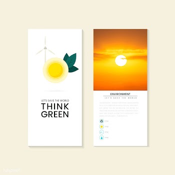 Think green environmental conservation brochu.. | Free stock vector - 524505