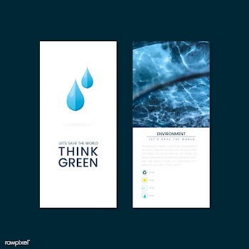 Think green environmental conservation brochu.. | Free stock vector - 524514