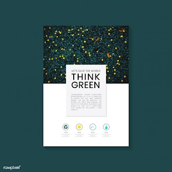 Think green environmental conservation brochu.. | Free stock vector - 524519