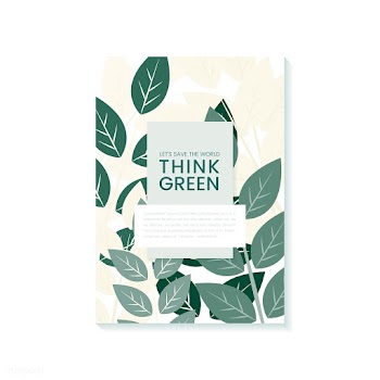 Think green environmental conservation poster.. | Free stock vector - 524496