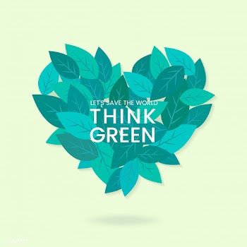 Think green environmental conservation vector | Free stock vector - 524509