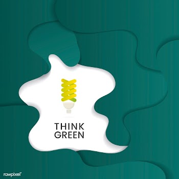 Think green environmental conservation vector | Free stock vector - 524516