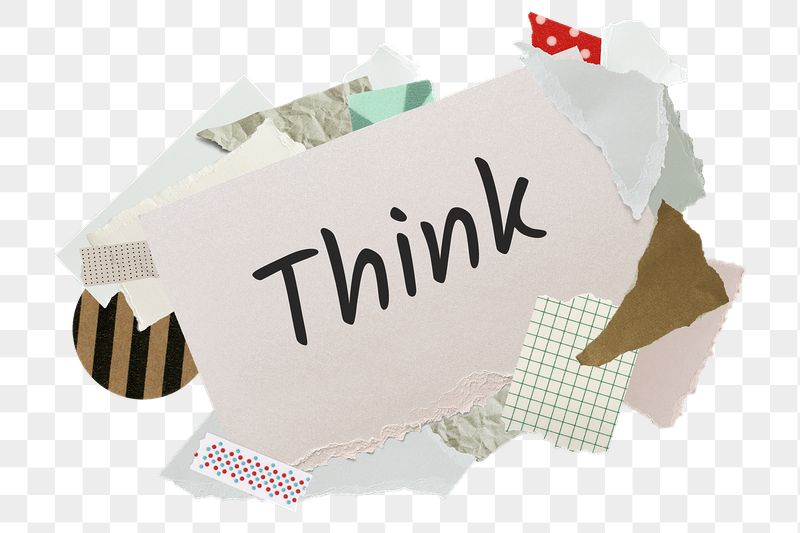 Think png word sticker, aesthetic | Free PNG - rawpixel