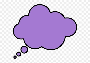 Thinking Cloud Clip Art - Colorful Thought Bubble Png