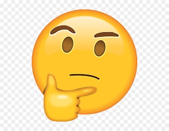 Thinking Emoji Sticker Thought Emoticon - Emoji 