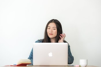 Thinking On Laptop