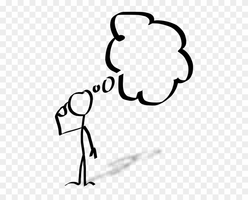 Thinking Person Clip Art At Clker Com Vector Clip Art - Thinking Man Clipart