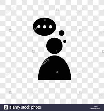 Thinking vector icon isolated on transparent background, Thinking ...