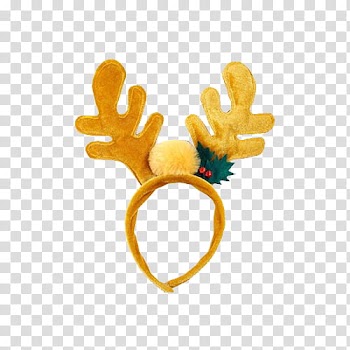 THIRD CHRISTMAS, antler Alice band transparent background PNG clipart