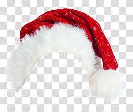 THIRD CHRISTMAS, red and white Santa hat transparent background PNG clipart