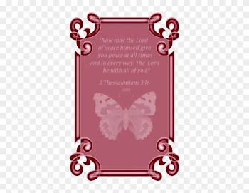 This Frame Features A Pink Butterfly - Clip Art