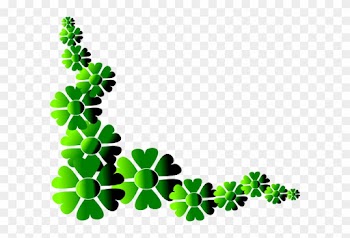This Free Clip Arts Design Of Eiyma Flower Green - St Patrick's Day Border