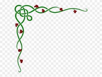 This Free Clip Arts Design Of Pink Blue Flower Border - Vines Border