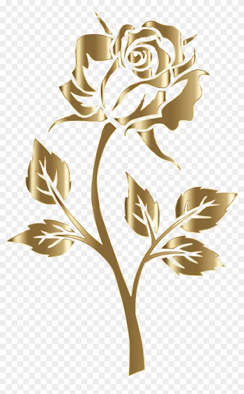 This Free Icons Png Design Of Copper Rose Silhouette - Rose With No Background