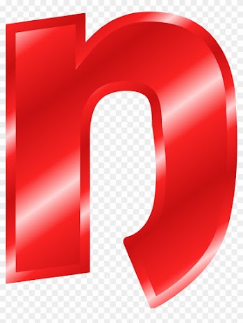 This Free Icons Png Design Of Effect Letters Alphabet - Letter N In Red