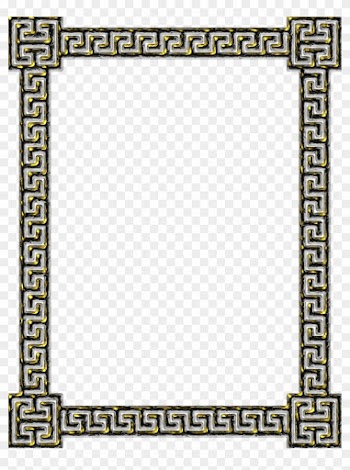 This Free Icons Png Design Of Greek Key Frame 7 - Greek Key Pattern Frame Png
