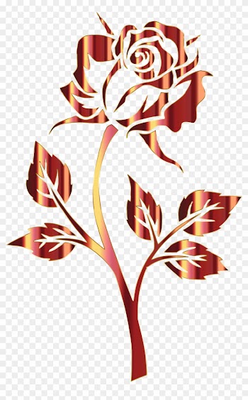This Free Icons Png Design Of Polished Bronze Rose - Roses Clip Art No Background