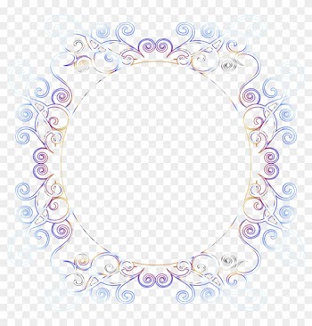 This Free Icons Png Design Of Prismatic Flourish Frame - Frames With No Background