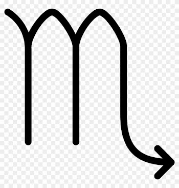 This Icon Looks Like Lower Case Alphabet M For Which - Scorpio Astrology Png
