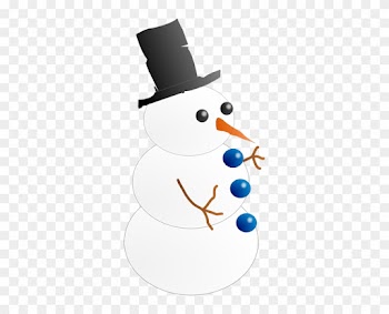 This Image Of A Snowman Wearing A Top Hat Is Pretty - Animated Clipart Snowman