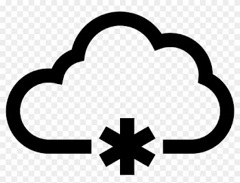 This Is A Image Of A Cloud Shaped Figure With Three - Light Snow Symbol
