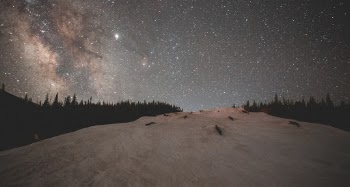 This is a long exposure of the Milky Way, captured at Copper Mountain in Colorado. 