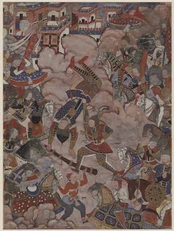 This large-scale painting depicts the Battle | Free Photo - rawpixel