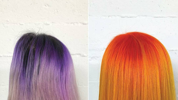 This Purple to Orange and Yellow Hair-Color Transformation Wasn't ...