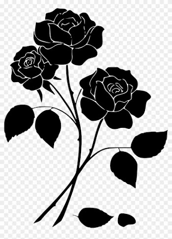 This Site Contains All Information About Red Rose Silhouette - Rose Bouquet Silhouette