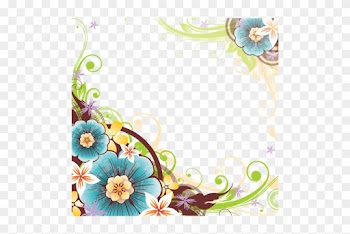 This Site Contains All Information About Vintage Flower - Flower Corner Border Png