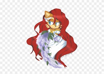 This Was A Practice Of Drawing Sally And Digital Art - Sonic And Sally Wedding