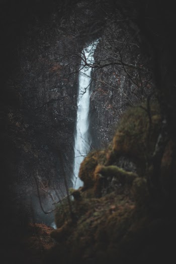 This waterfall is called “Månafossen” which directly translates to “The moon waterfall”. It flows down stream in the south-western part of Norway.