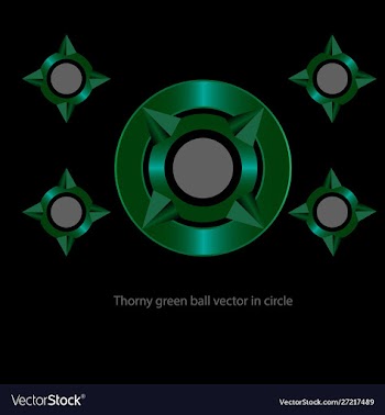 Thorny-green-1000 vector image