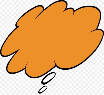 Thought Bubble Dialogue Clip art - Orange thinking bubbles 