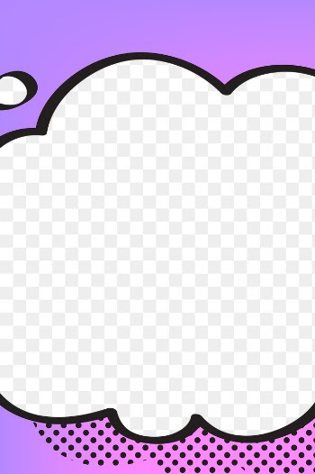 Thought bubble png frame sticker, cartoon… | Free stock illustration | High Resolution graphic