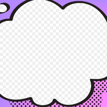 Thought bubble png frame sticker, cartoon pop… | Free stock illustration | High Resolution graphic
